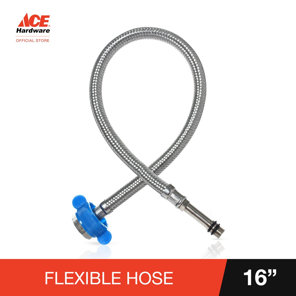 WASSERNISON Stainless Steel Flexible Hose 16in. 1/2Xm10X16 NFH 65-16 ...