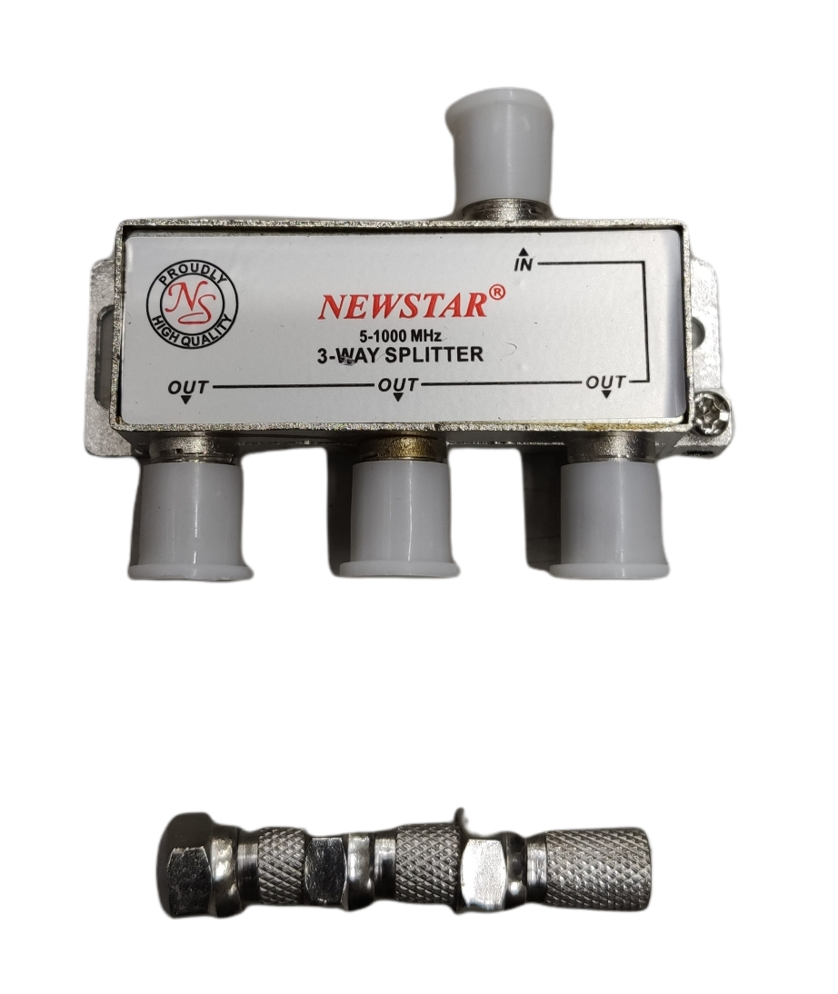 3 Way Splitter, 3 Way Coaxial Cable Splitter 1x3 F Jack Lazada PH