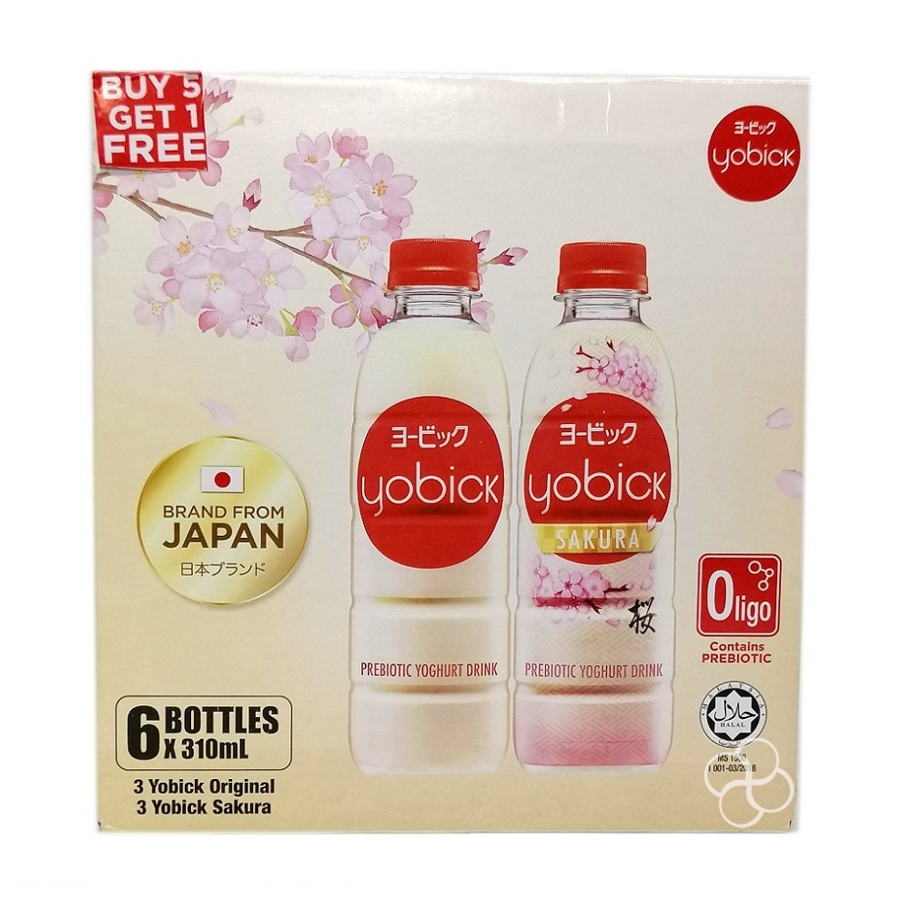 Yobick Original & Sakura Yogurt Drink 310mL 5+1 Promo Pack Lazada PH