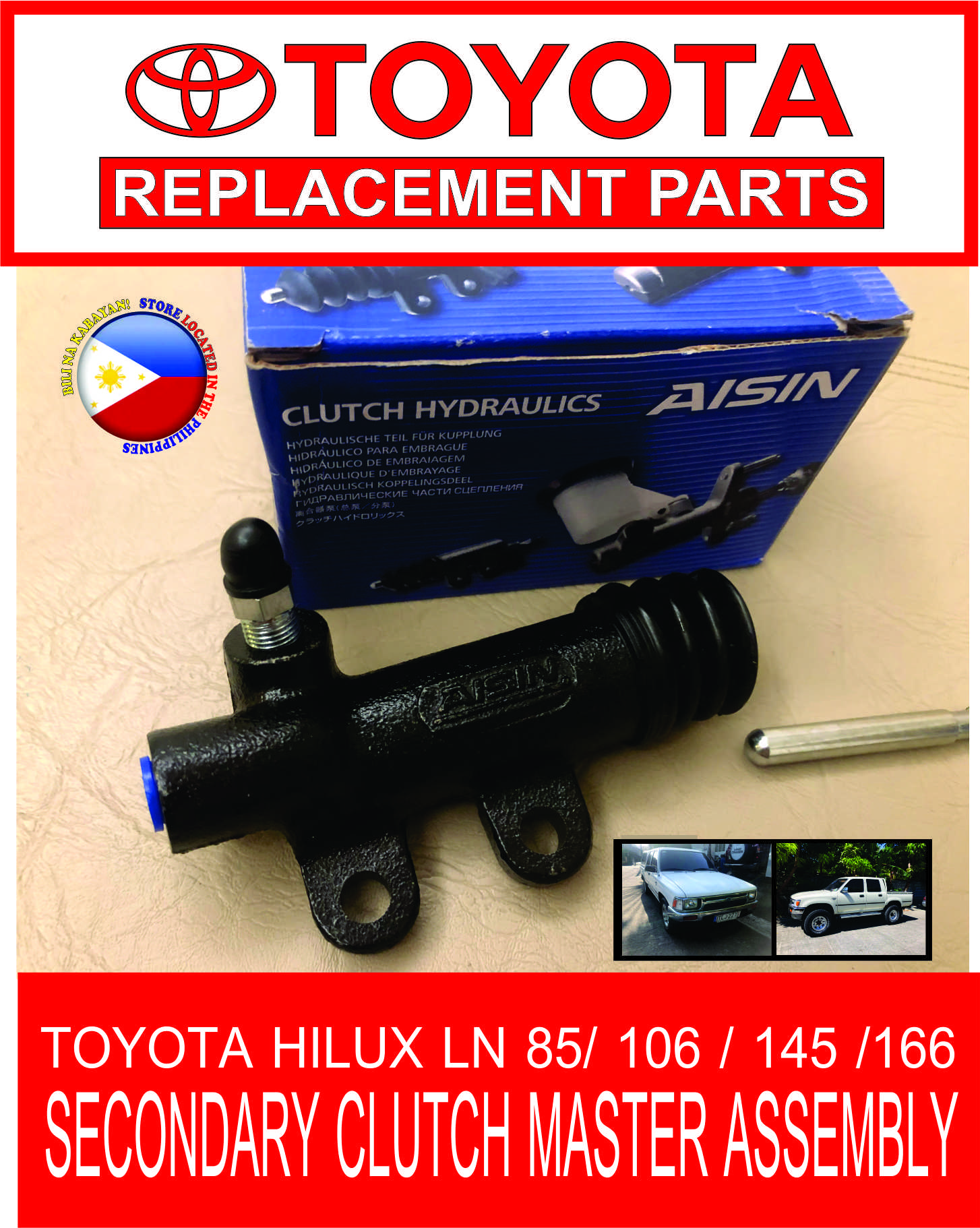 Aisin Secondary Clutch Master Assembly for Toyota Hilux 9304 Model