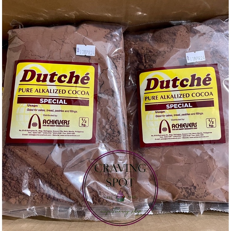 DUTCHE PURE ALKALIZED COCOA POWDER 1KG and 500G/Expiration Date 2024