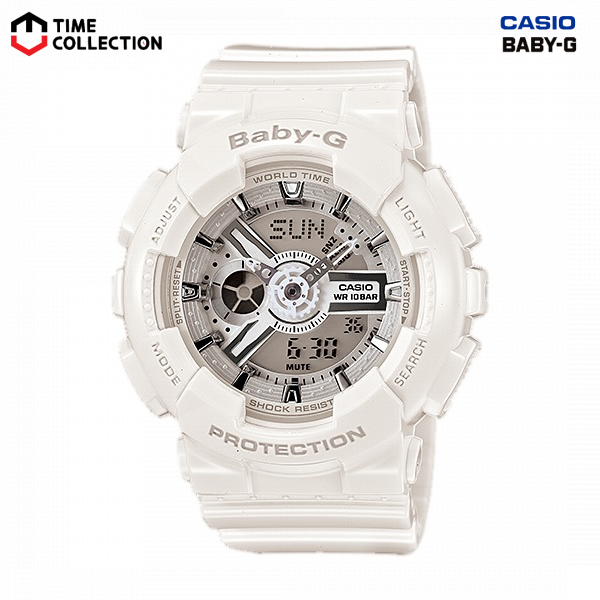Casio Baby-g BA-110-7A3 Digital Analog Rubber Strap Watch for Women