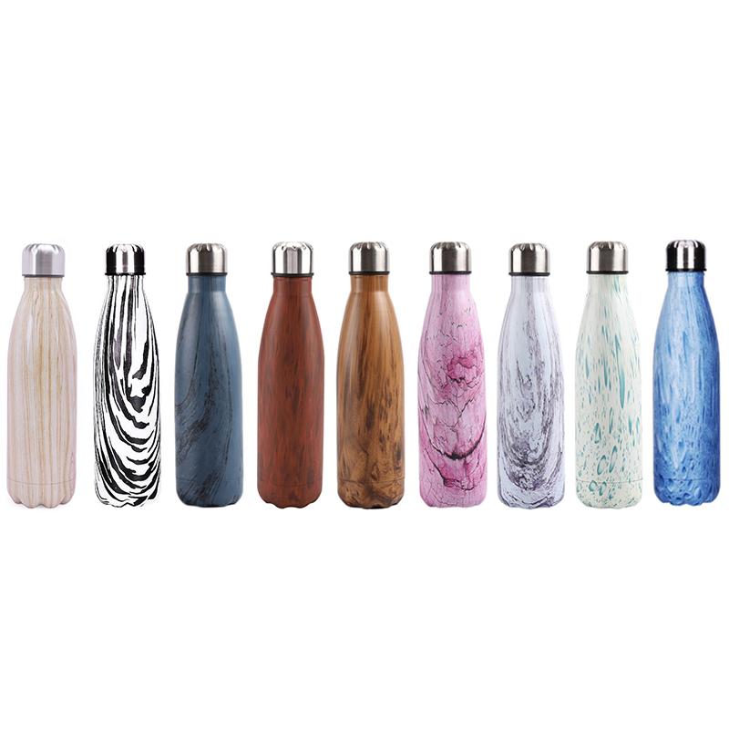 Double Walled Vacuum Flask Insulated Stainless Steel Water Bottle Leak ...