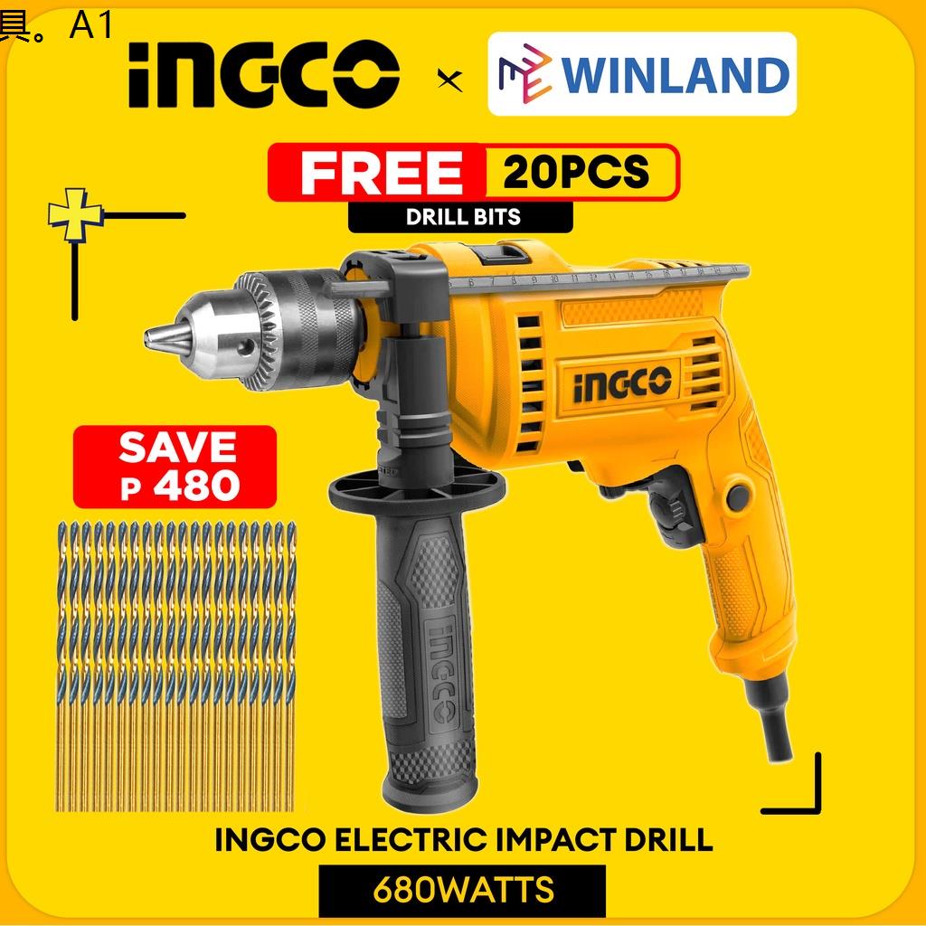 INGCO by Winland Impact Drill 680W Barena with Variable Speed Hammer ...