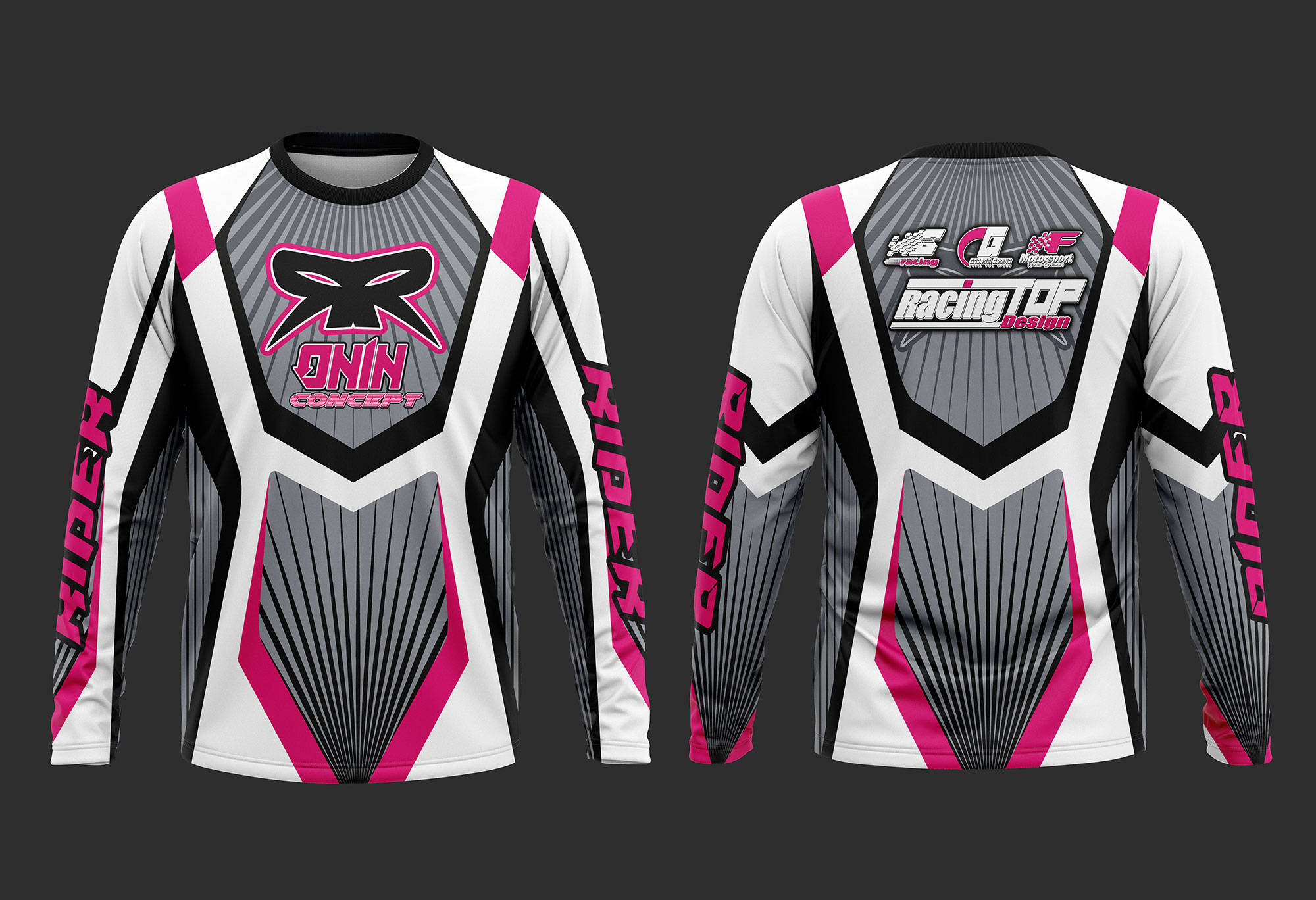 long sleeve design for riders