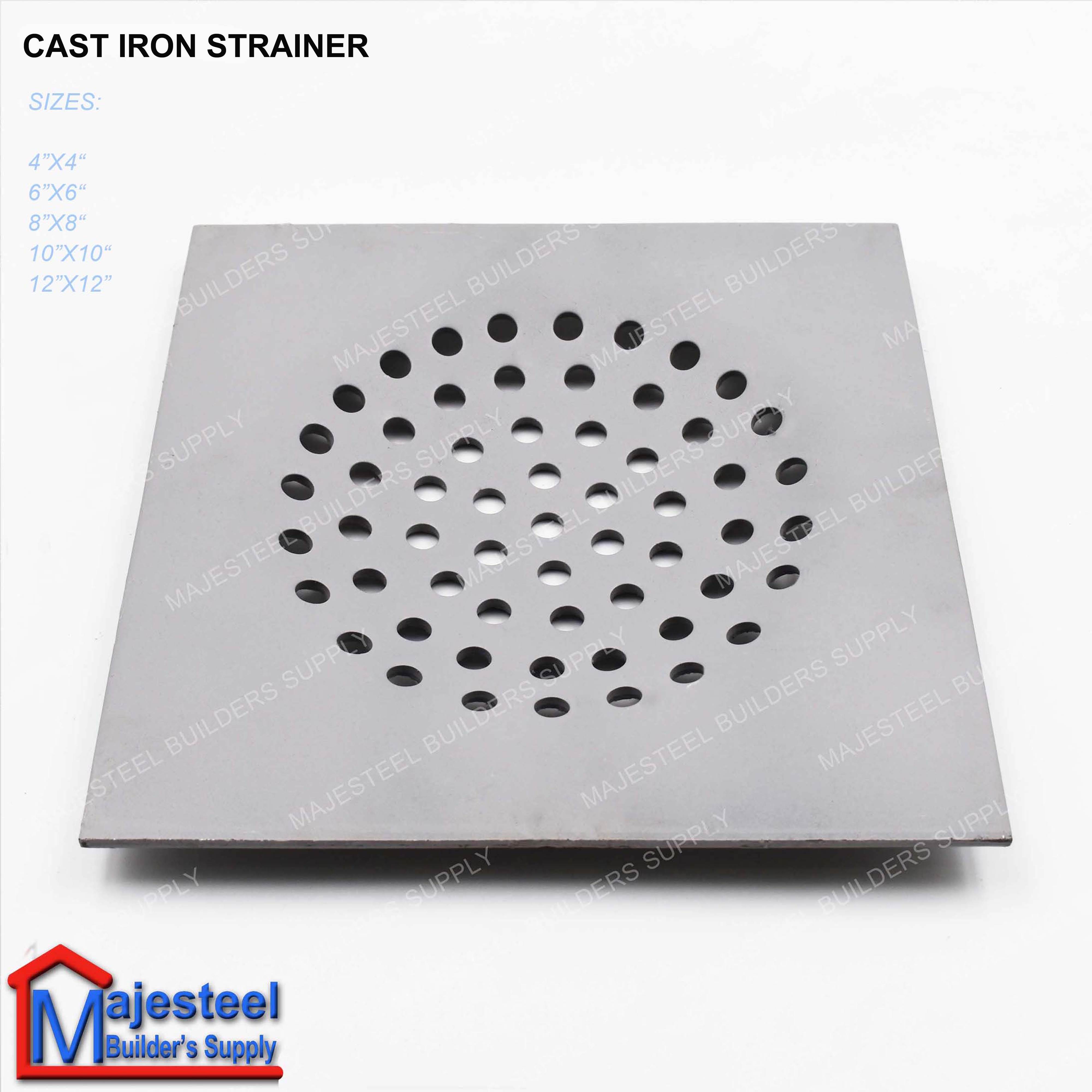 Cast Iron Floor Drain Strainer 8"x8" (Majesteel) Lazada PH