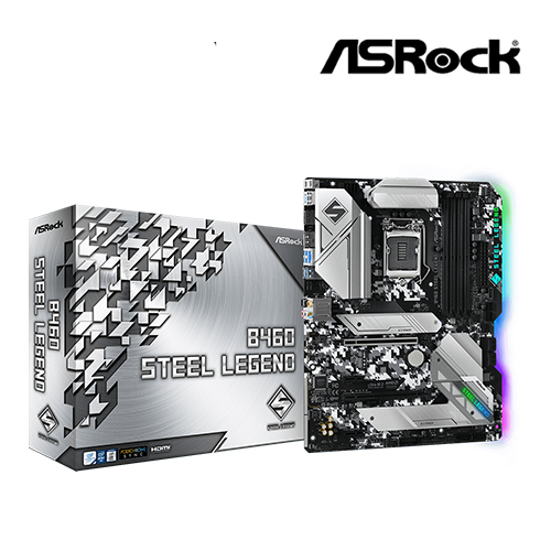 ASROCK B460 Steel Legend Motherboard Intel B460 (Socket 1200) DDR4 ATX