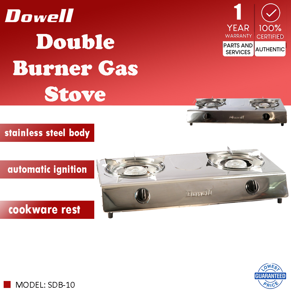 Dowell Double Burner Gas Stove SDB10 Lazada PH