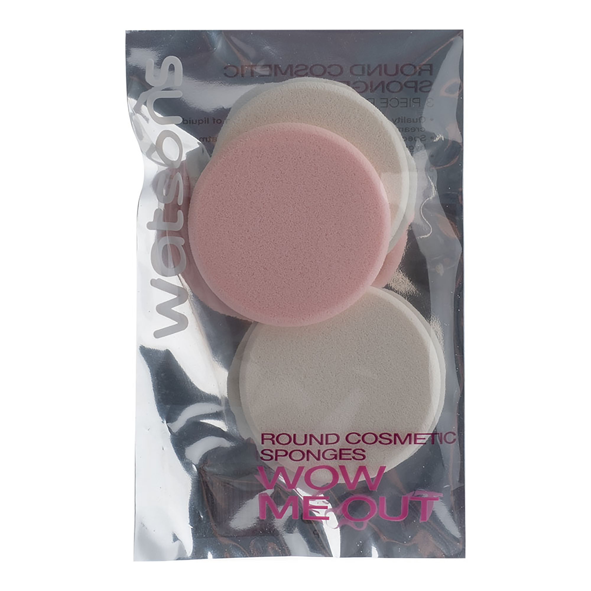 WATSONS 3 pieces Round Cosmetic Sponges | Lazada PH