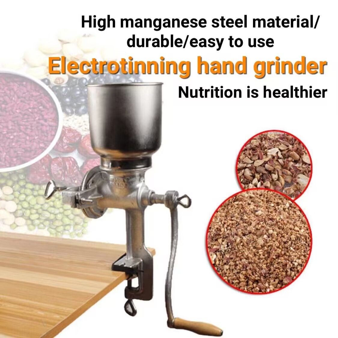 Corn Mill Manual Miller Grinder Gilingan ng Mais, Bigas, Mani, Kape