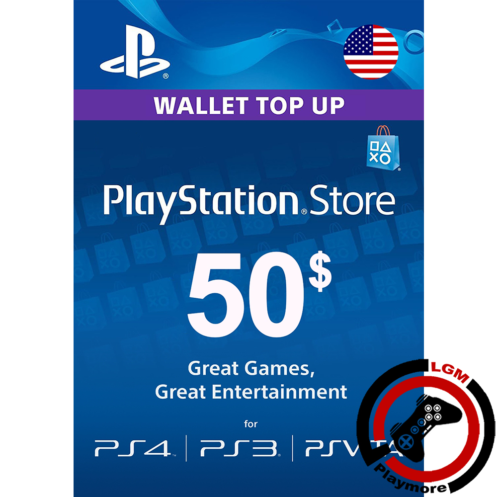 Playstation Network Playstation $50 PSN 50 USD Digital Code
