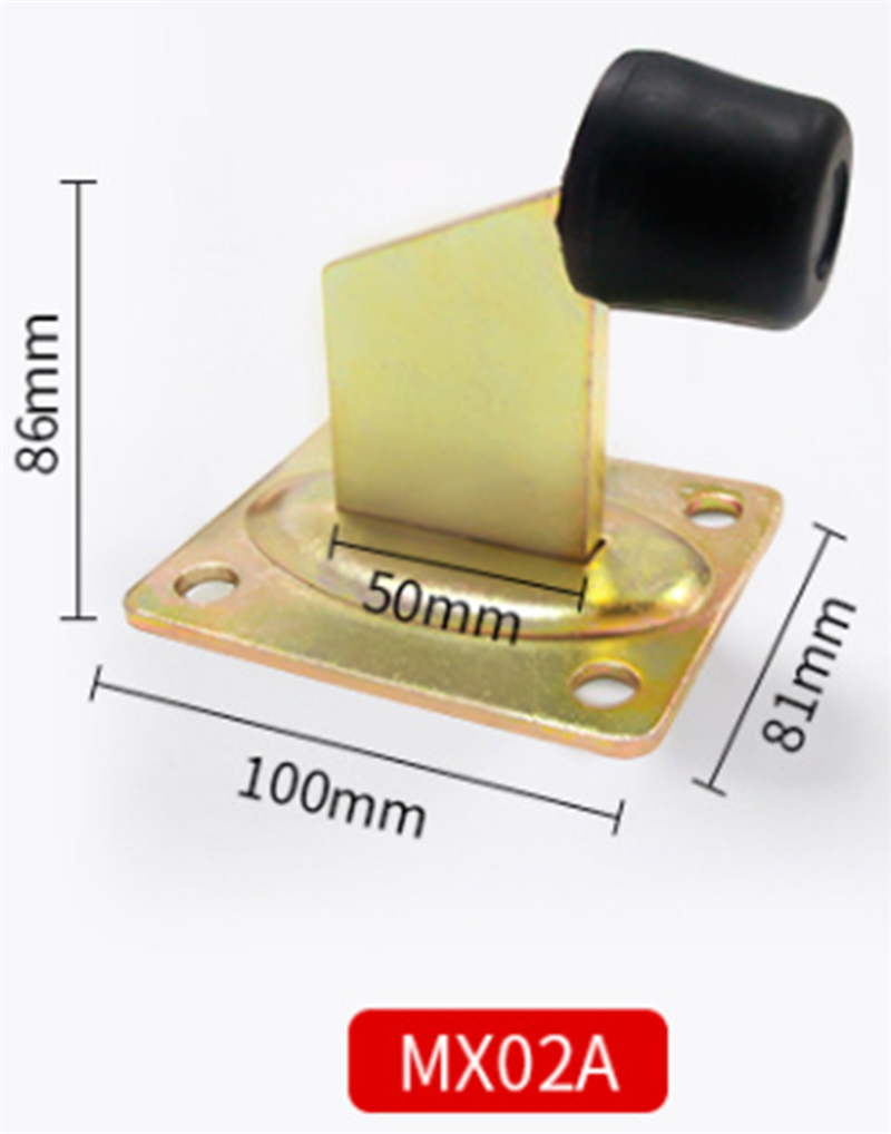 BABEDUO Sliding Gate End Stopper Catcher with Rubber, Galvanized Steel