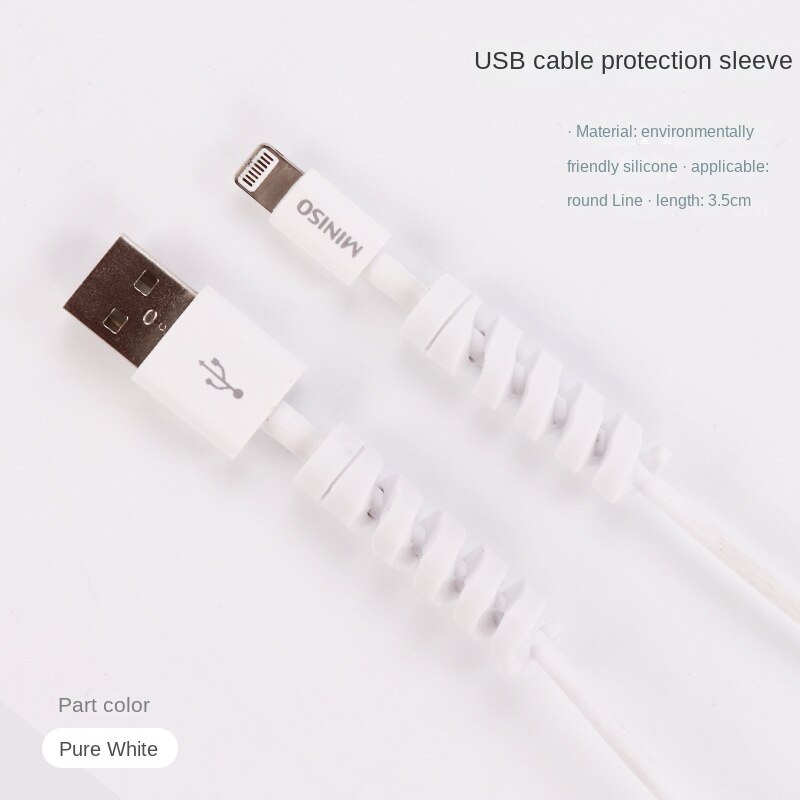 USB Line Protector Coloful Charger Cable Protector Silica Gel Data USB