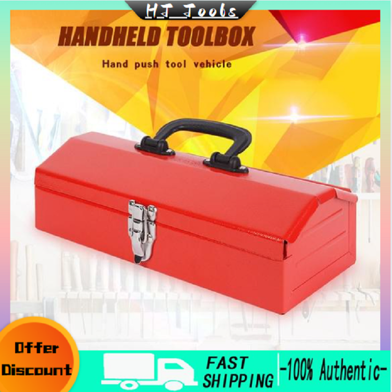 Portable Toolbox Storage Box Iron Household Industrial Large Car