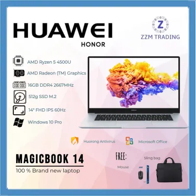 Huawei Honor MagicBook Brand New Laptop AMD Ryzen 5 4500U 14" / 15.6" FHD IPS 60Hz 16GB RAM 512GB SSD
