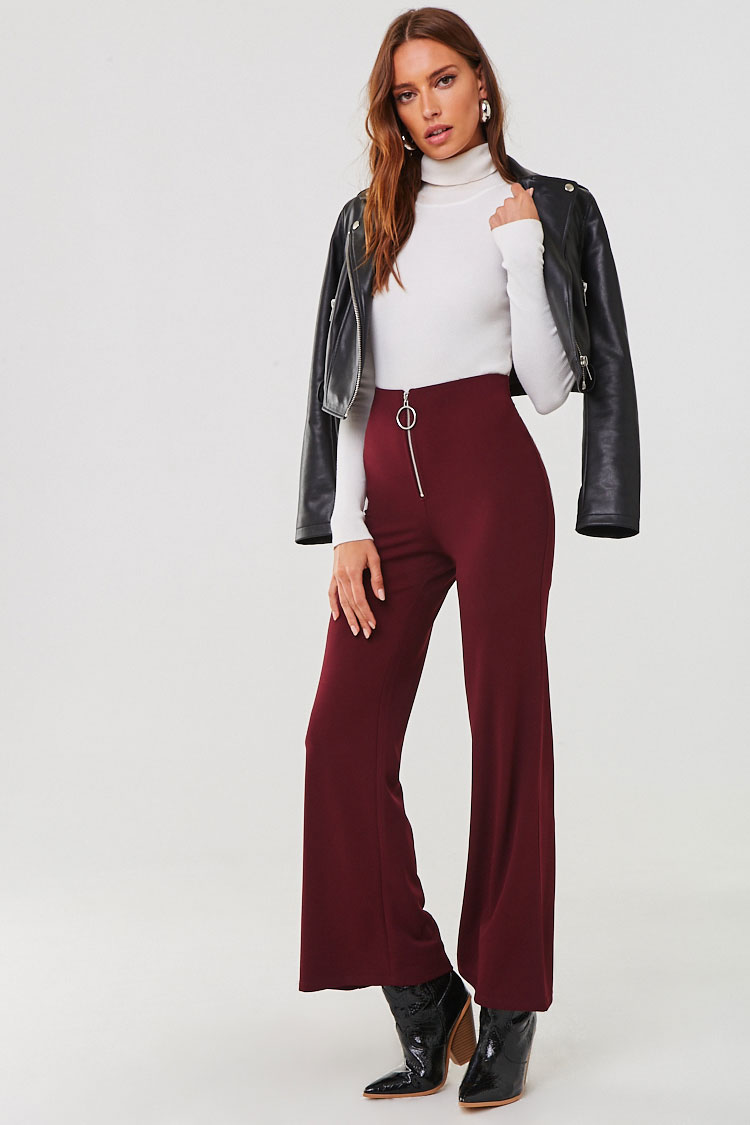 womens high waisted pull on pants
