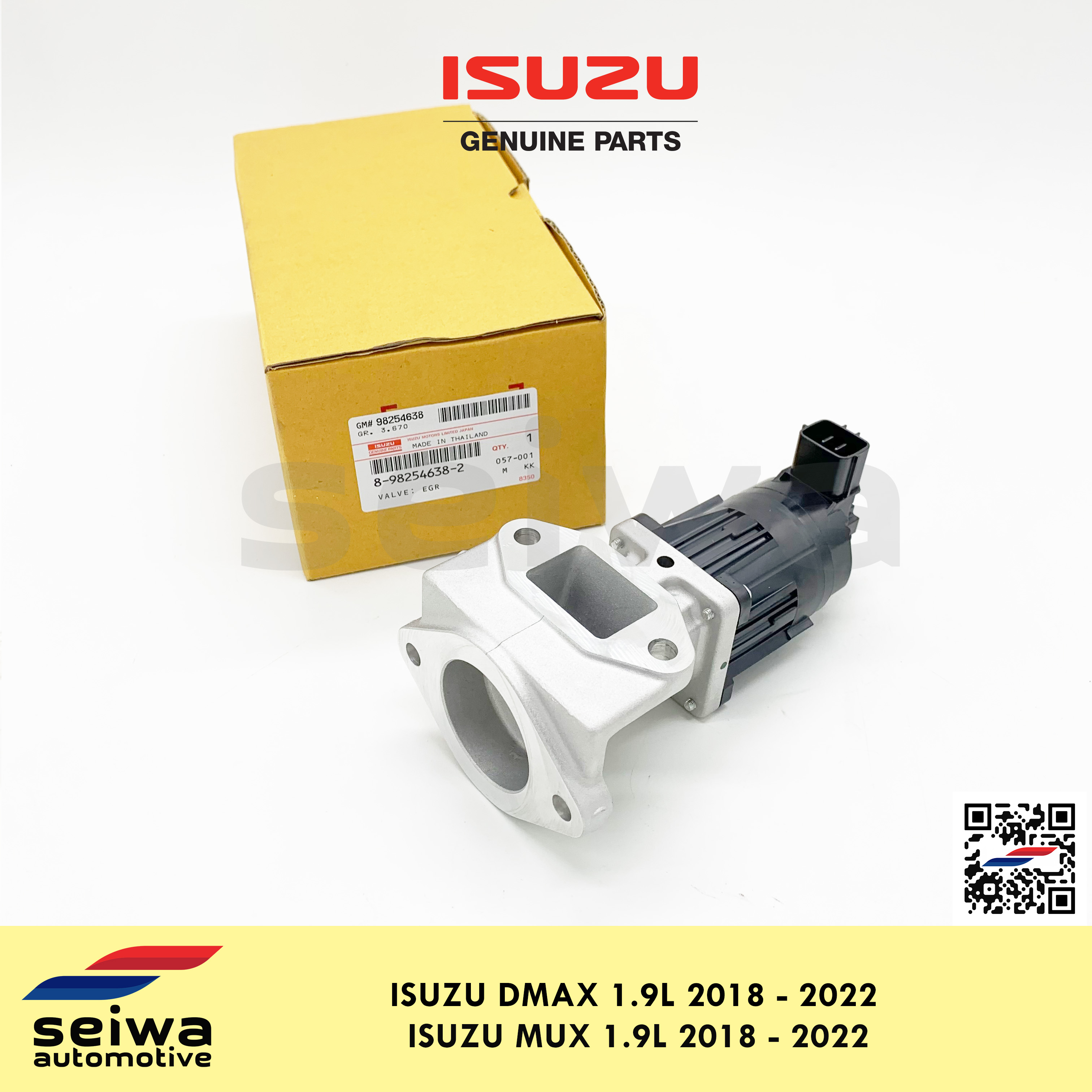 [2018 2022 1.9L] Isuzu DMAX EGR Valve [2018 2022 1.9L] Isuzu MUX