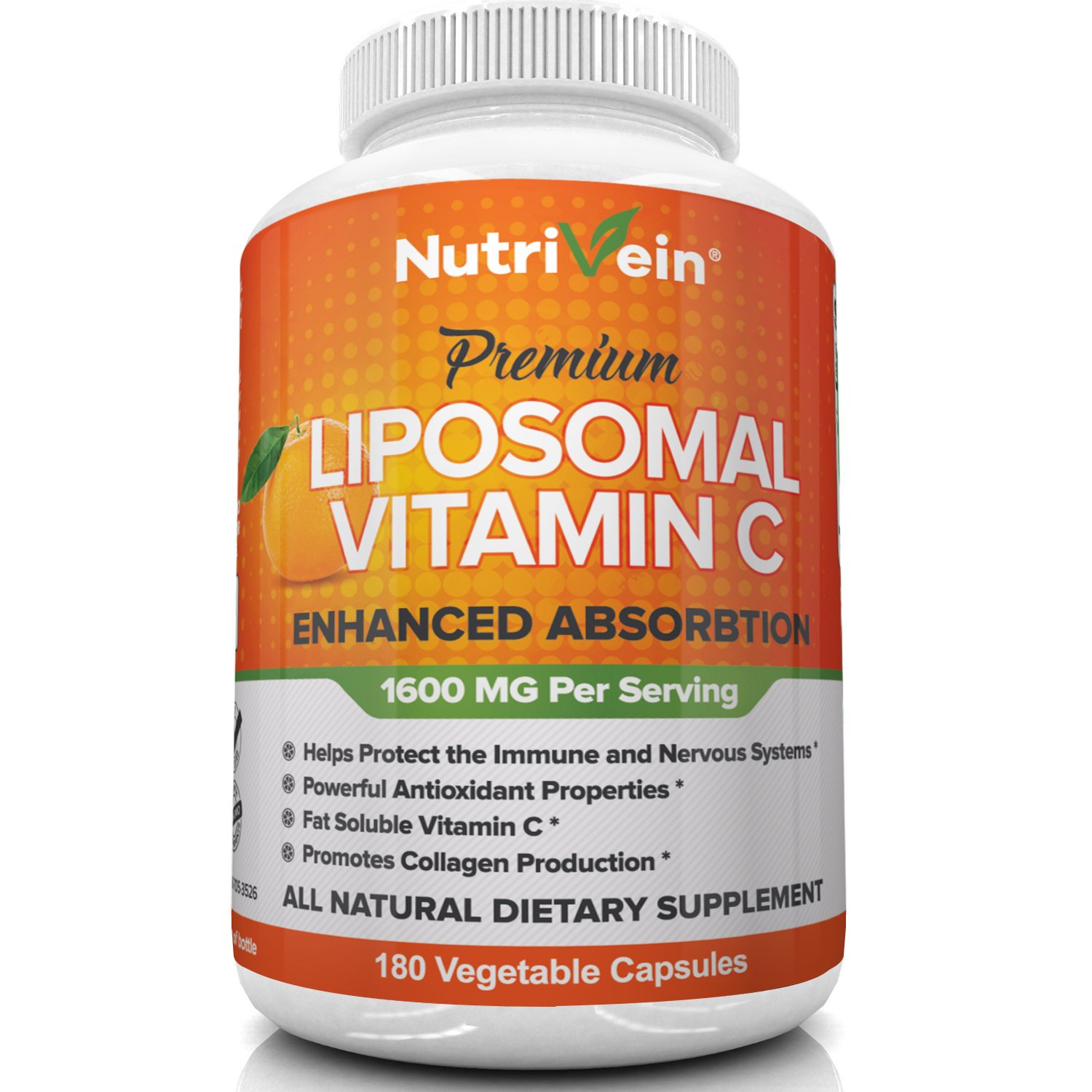Nutrivein Premium Liposomal Vitamin C 1600mg 180 veg caps Lazada PH