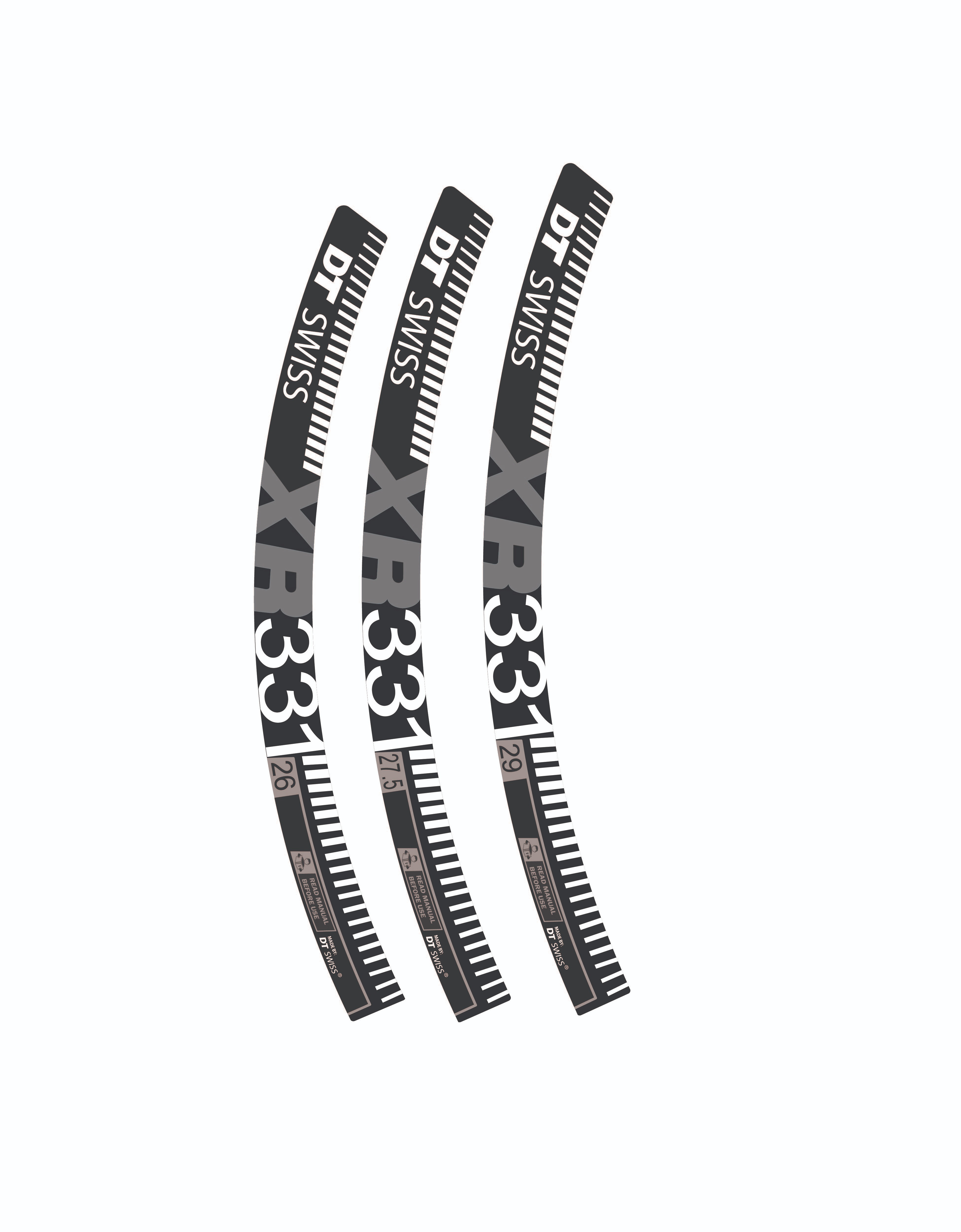 DT Swiss XR331 Rim Decals 12 Pcs 