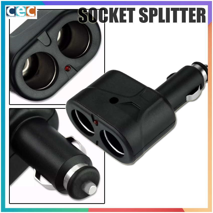 MOONBIFFY Dual car Charger Socket Splitter 12V Carle Dual Adapter