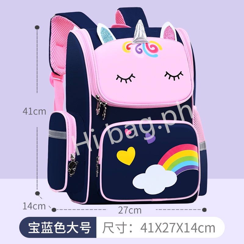 Sletend Multi-Compartment Student Shoulder Bag Backpack Unicorn Starry Sky  School Bags for Boys Girls with Reflective Stripes Large Capacity Printing