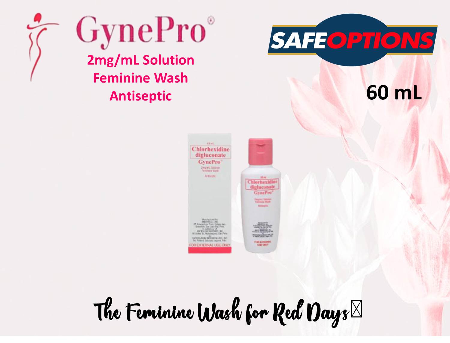 Authentic GYNEPRO Feminine Wash (60 mL) Lazada PH
