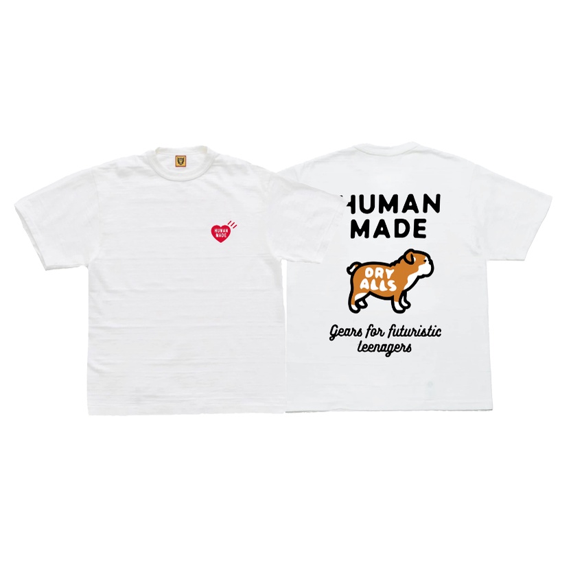 Men's and women's T-shirts** Human Made HMMD New loose dog print