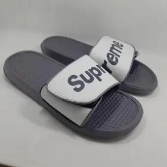 supreme slippers white
