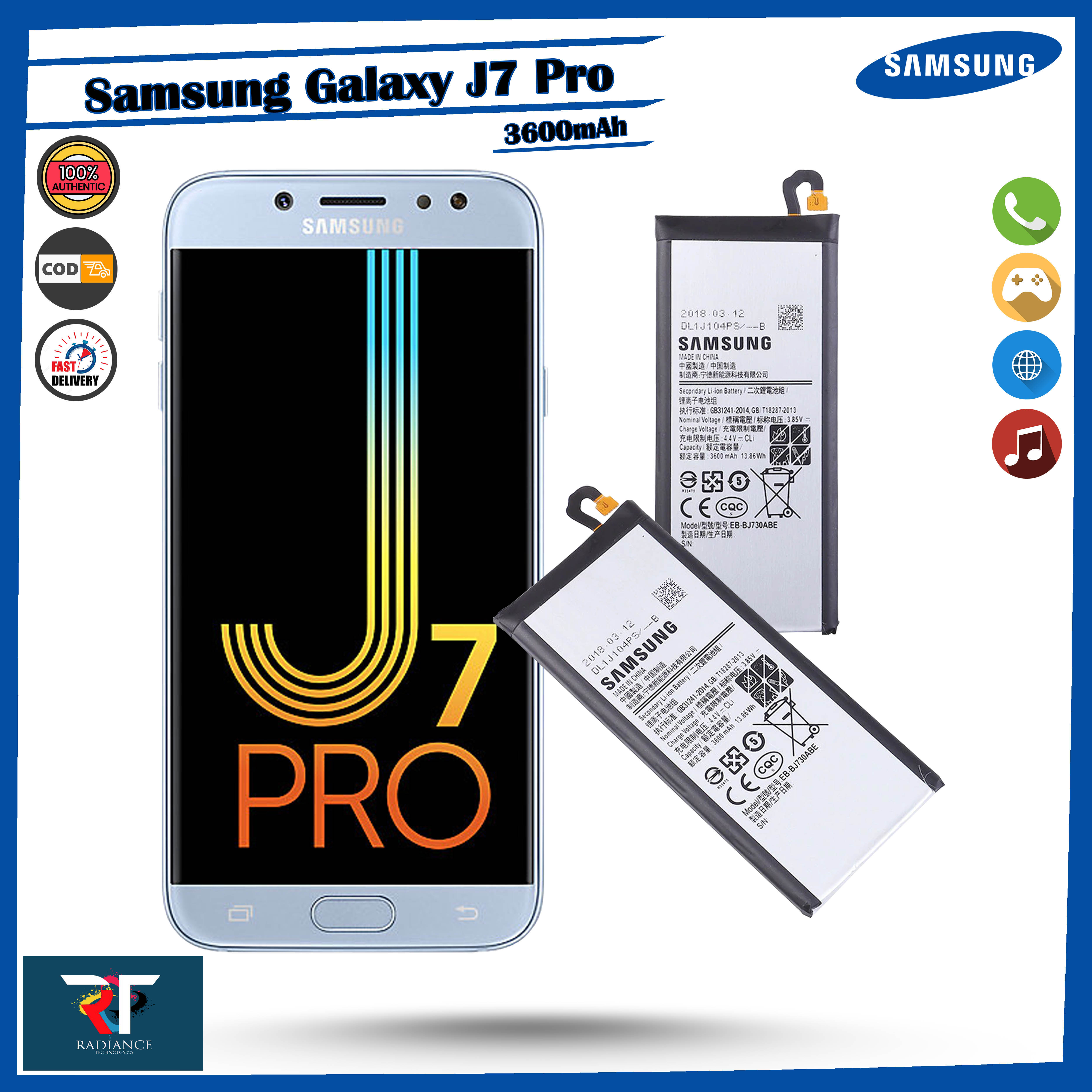 Samsung Galaxy J7 Pro Battery SM-J730G, SM-J730GM 3600mAh | Model:  EB-BJ730ABE Manufacture (Original Genuine) | Lazada PH