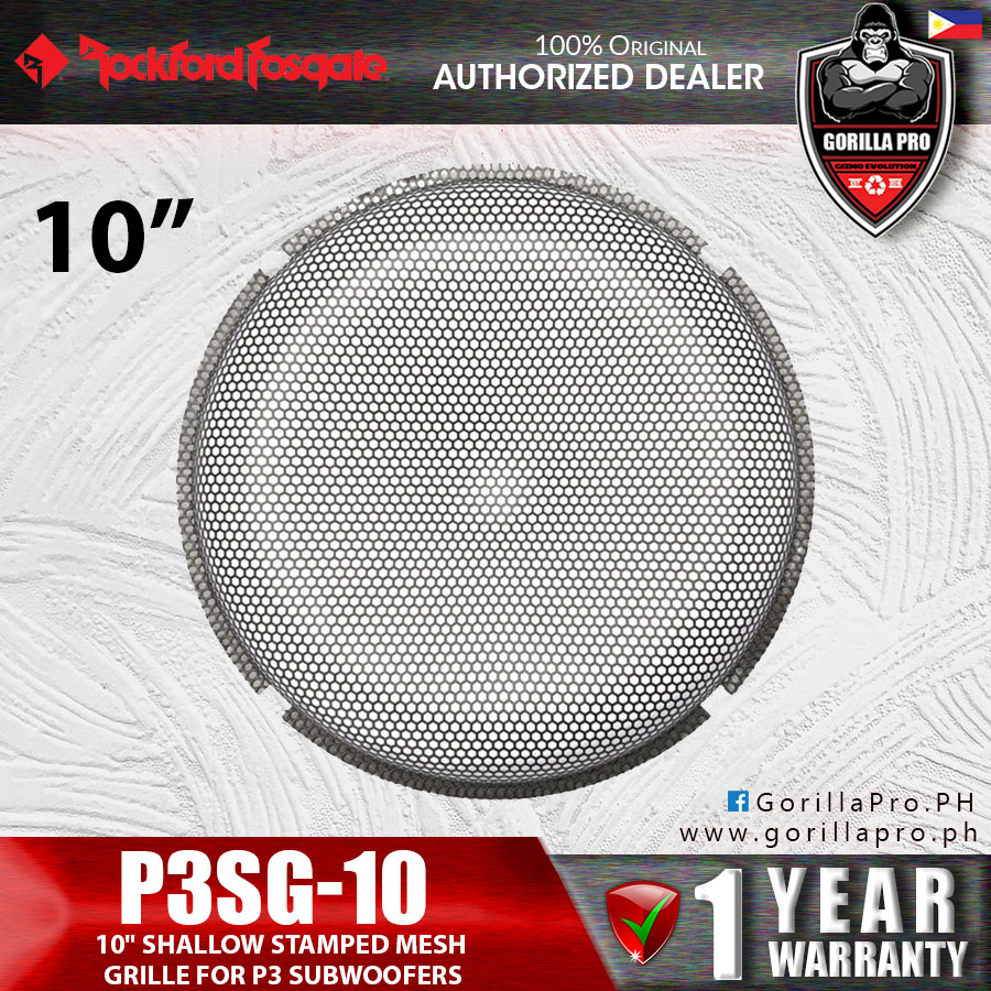 Rockford Fosgate P3SG10 P3SG12 Shallow Stamped Mesh Grille For P3