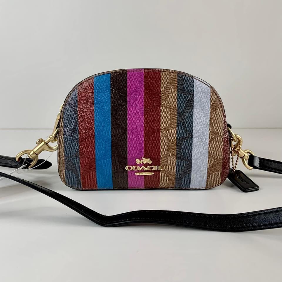 Coach Mini Serena Crossbody in Signature Canvas