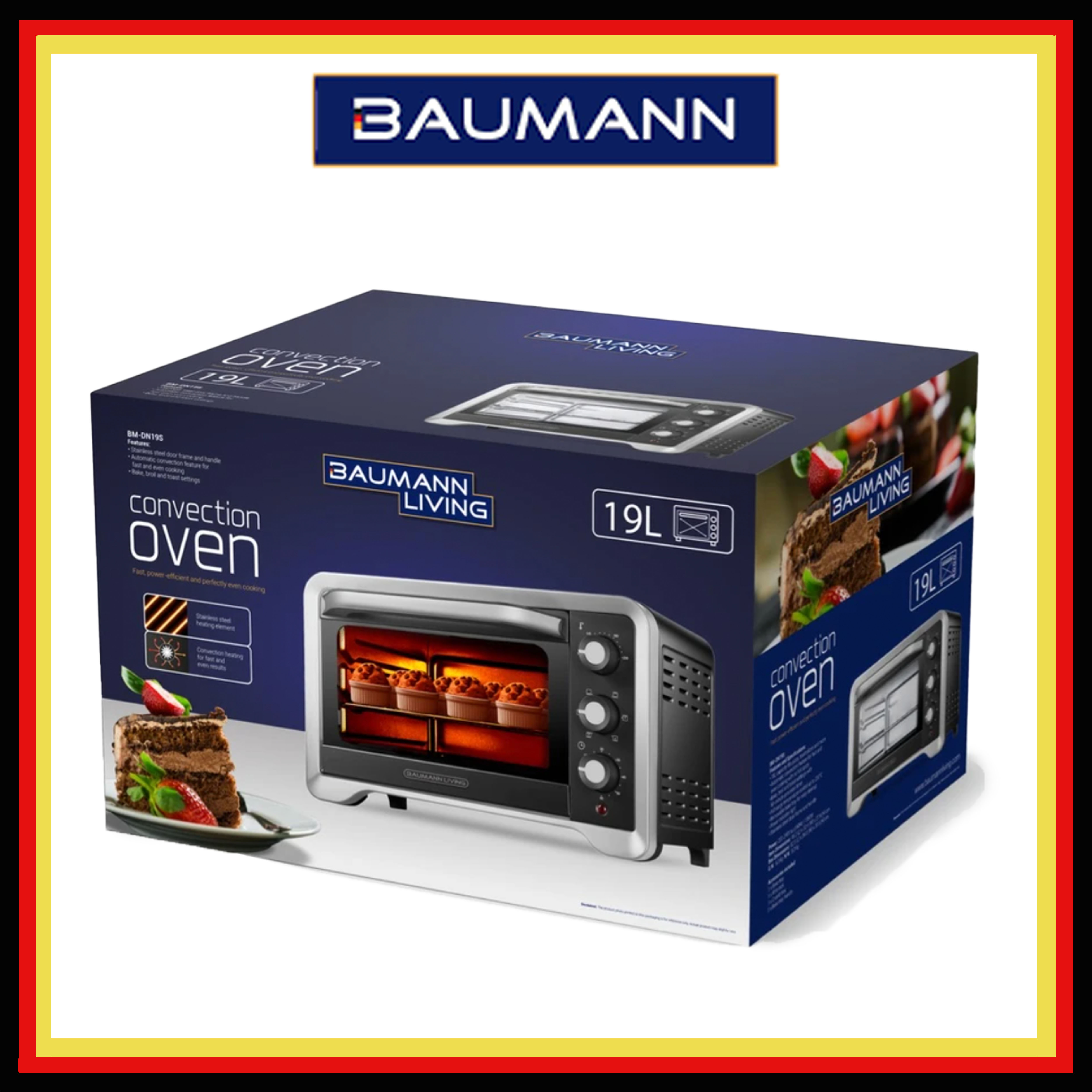 Baumann 19L Convection Oven (2021 model) Lazada PH