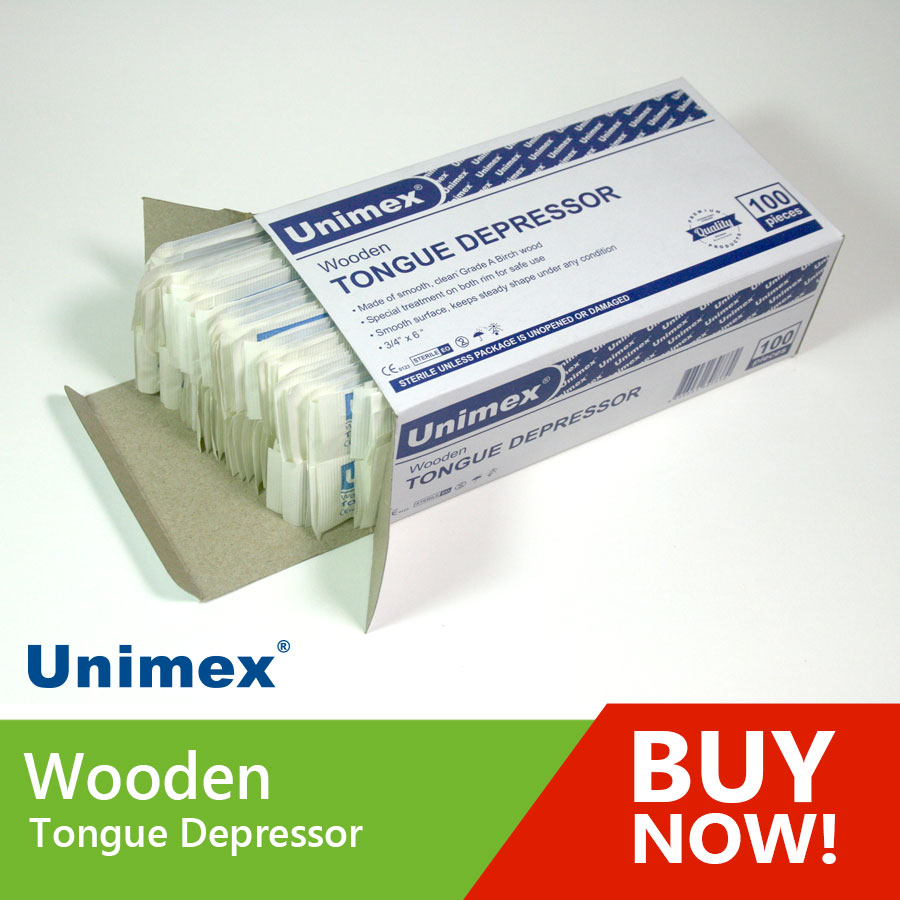 Unimex Tongue Depressor,100's – Progressive Medical Corporation