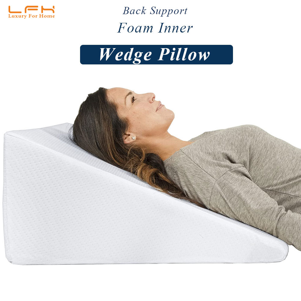 Bed Wedge Pillows Leg Elevation Reading Pillow & Back Support for Back