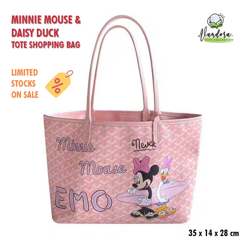 Minnie Tote Shopping Bag Pink Emo Korean Fashion Bag Lazada Ph