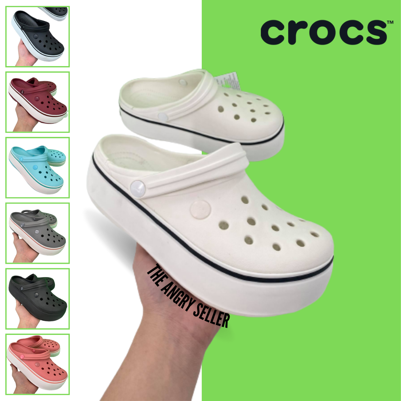 Platform Clog CG Iconic For Women WITH free jibbitz (men us size posted ...