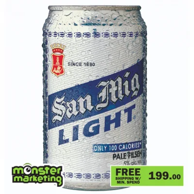 Monstermarketing San Mig Light 330 mL Can