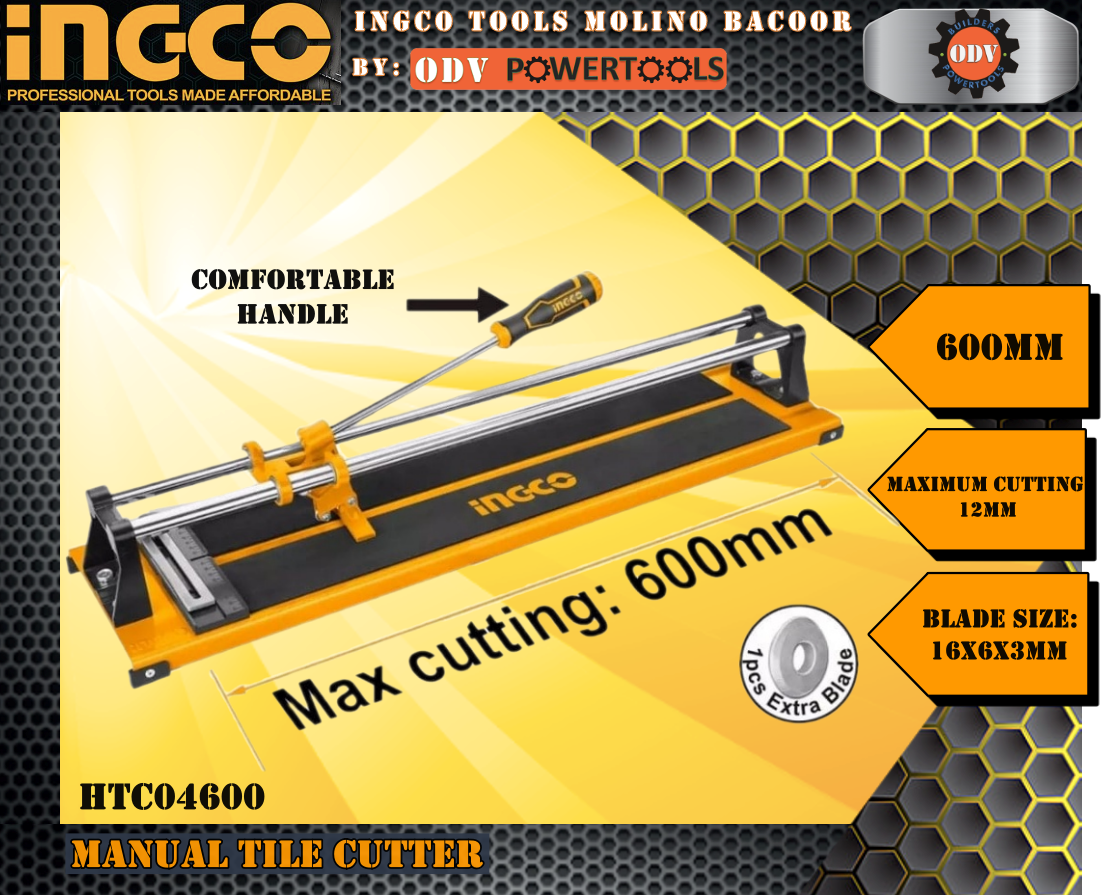 Ingco HTC04600 600mm Manual Tile Cutter ~ ODV POWERTOOLS | Lazada PH