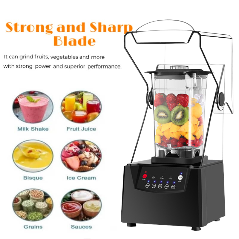 Commercial Blender with Cover for Smoothie Shake Juice Ice blender T8