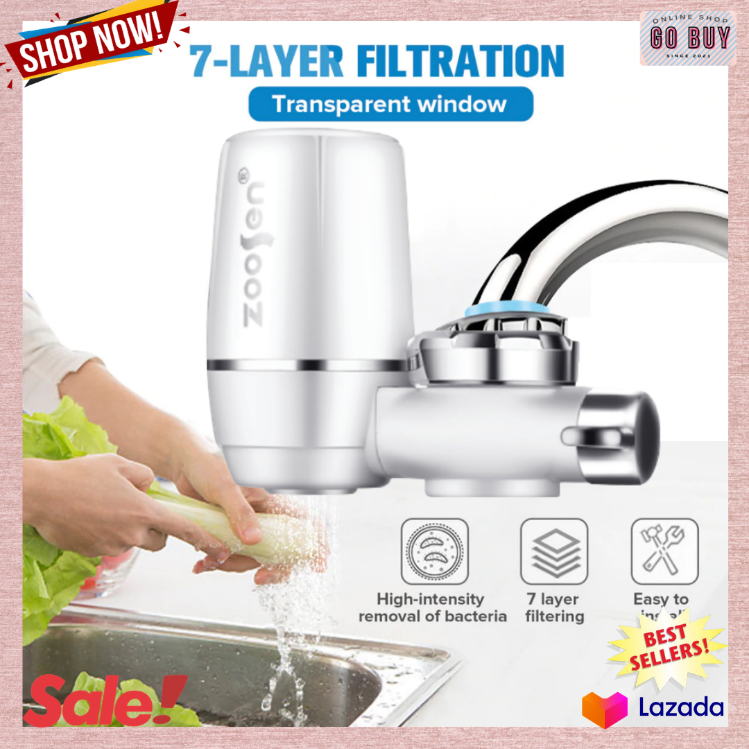 7 Layer Zoosen Faucet Water Purifier, Water Filter For Home & Office