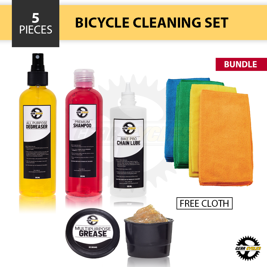 (BUNDLE) Gear Cycles Degreaser Shampoo Chain Lube Grease Grasa Mountain