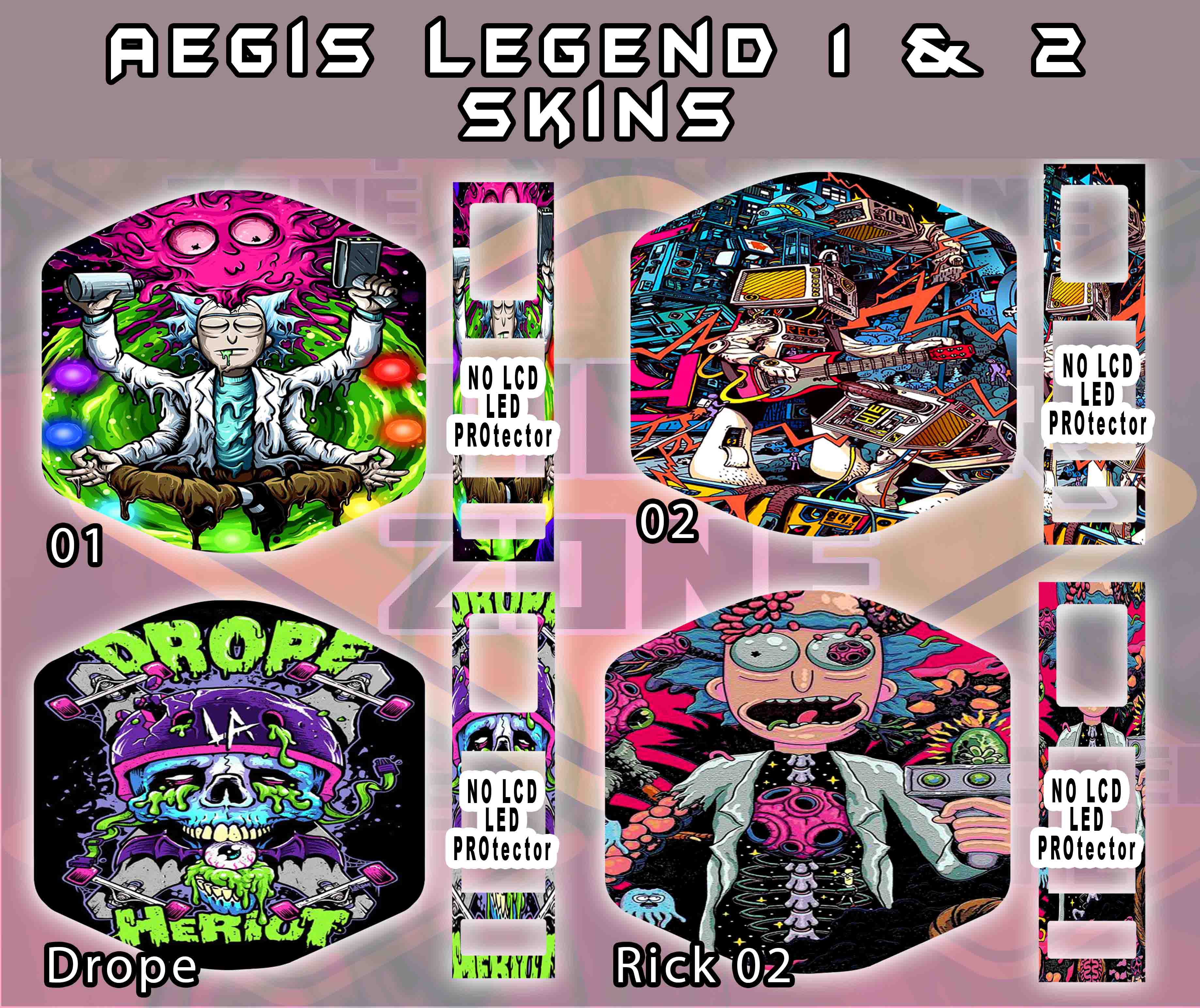 Aegis Legend 1 & 2 Skins Random designs | High Quality Vinyl Skins |  isticker zone | Lazada PH
