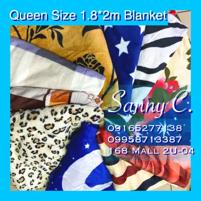 Sanny C. | Queen Size 180*200cm Abstract Design Blanket/ Kumot