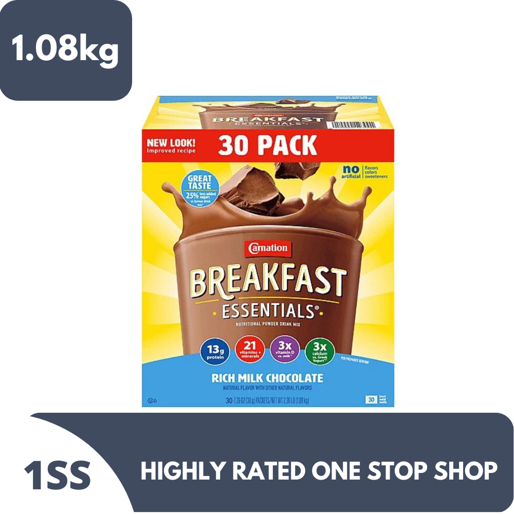 Carnation Breakfast Essential Rich Milk Chocolate 30 Pack 1.08kg