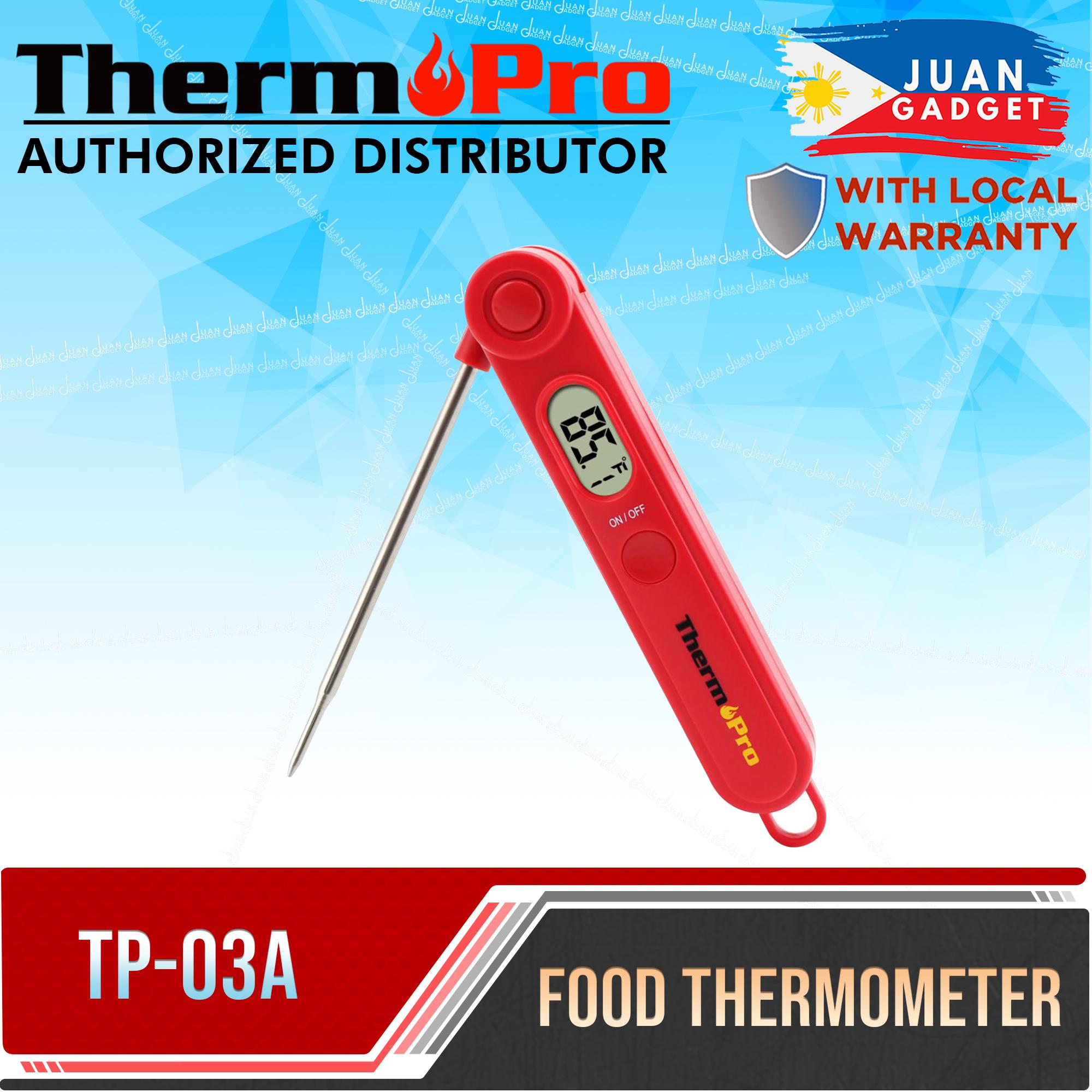 ThermoPro TP03A Instant Read Meat Thermometer Digital Cooking Food with  Long Probe for Grill Kitchen BBQ Smoker, JG Superstore