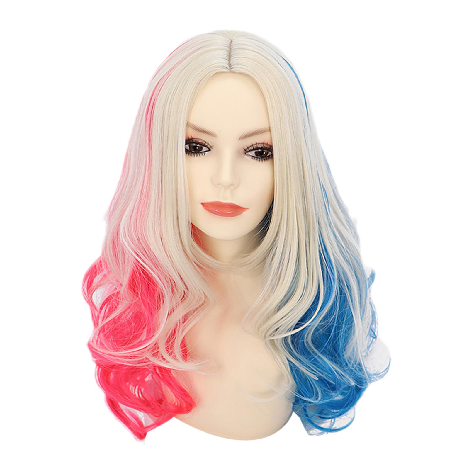 Cosplay For the movie Task Force X Harley Quinn Suicide braid wig cos