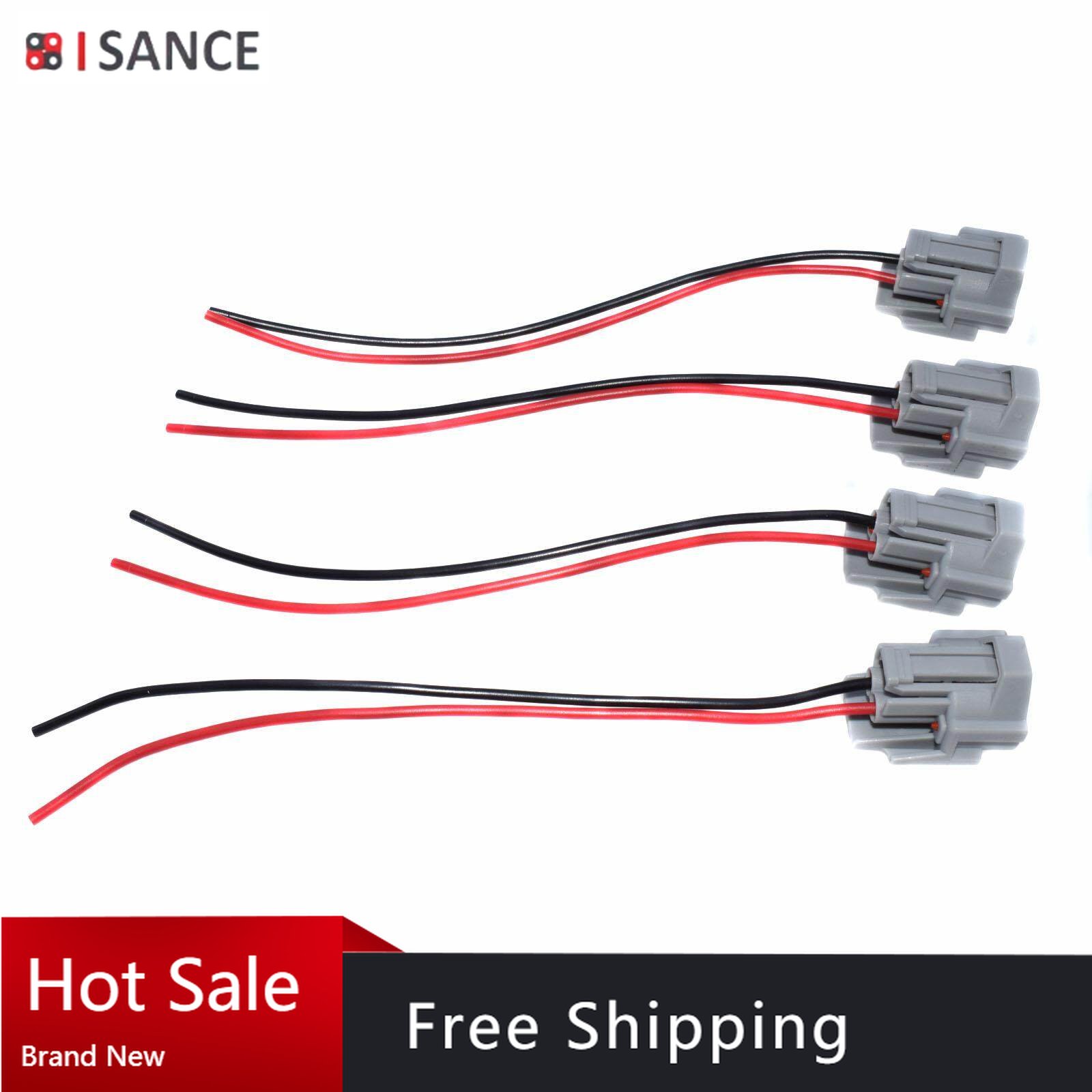 4 Pcs Fuel Injector Connector Pigtail Plug Wire Harness Wiring For