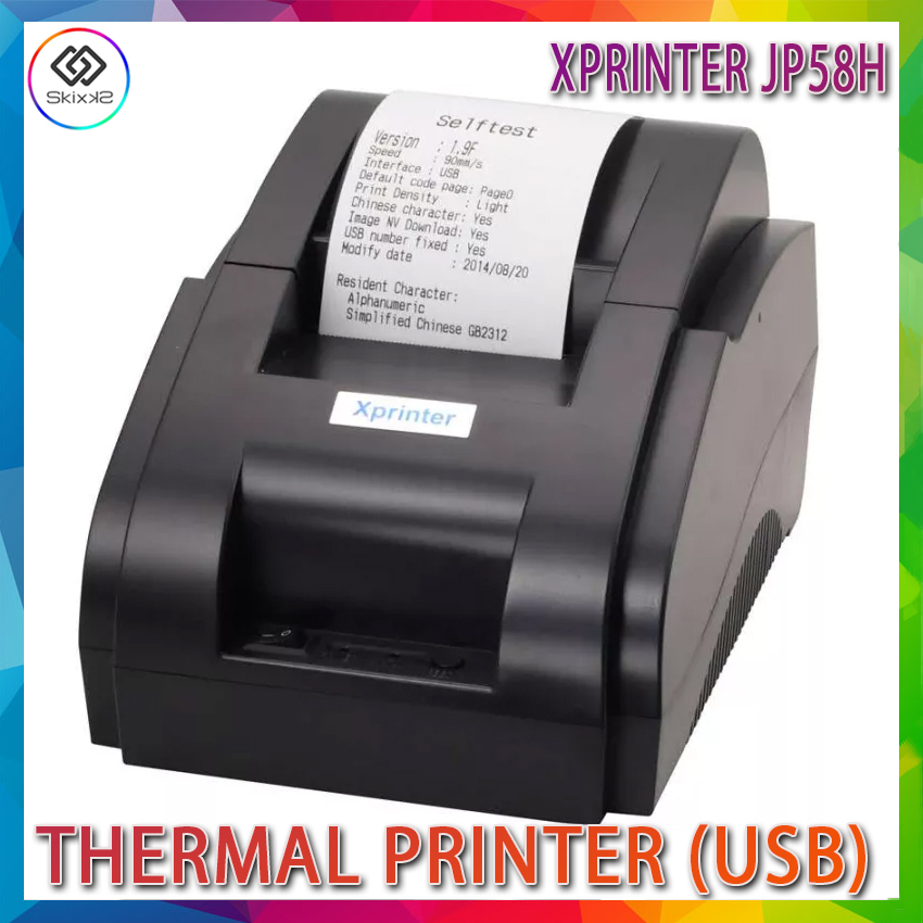 SENDA Bluetooth / USB JP58H Thermal Receipt Printer for IOS + Android (Black) Lazada PH