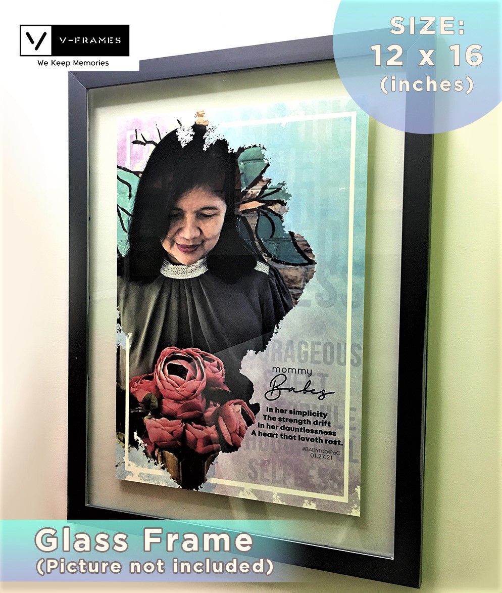 12x16 Inches Glass to Glass Wall Frame Picture Frame Photo