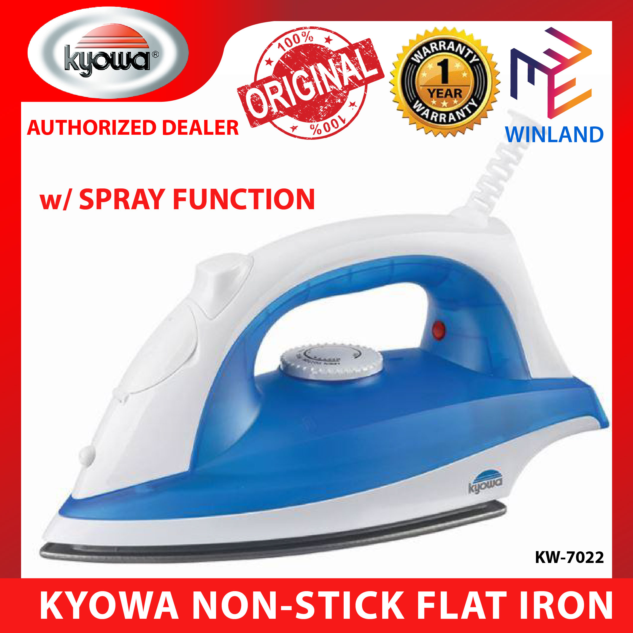 Water Spray Function Dry Iron KW-7022 